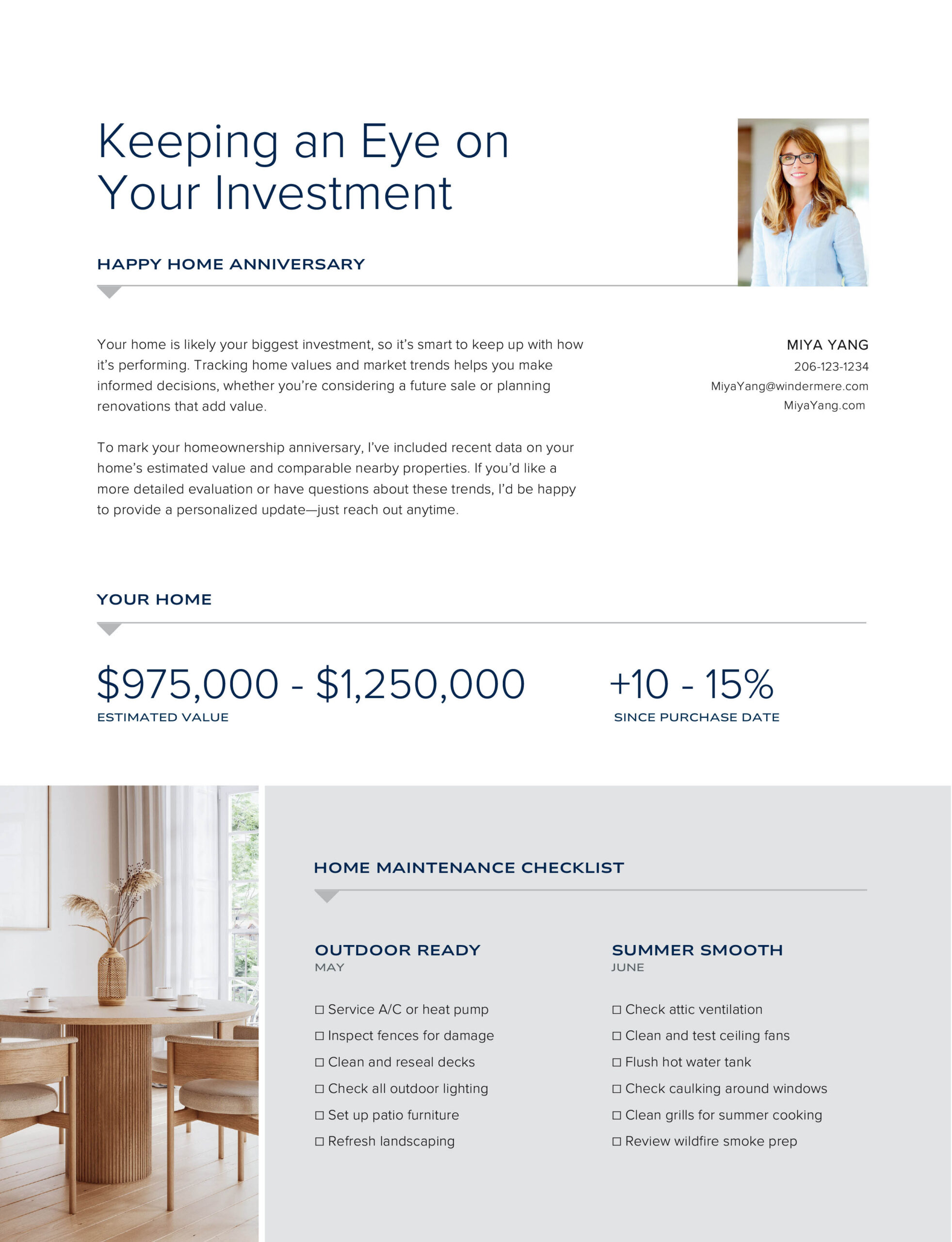 Home Maintenance Checklist